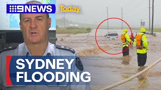 Residents evacuate amid Sydney flood emergency  9 News Australia [upl. by Dorette]