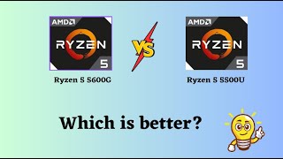 AMD Ryzen 5 5600G vs 5500U Ultimate Performance Comparison [upl. by Meda]