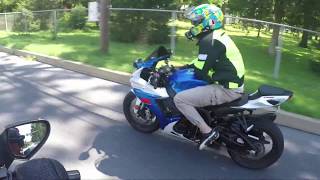 WHY BUY a 750 vs 1000cc GSXR [upl. by Bernelle325]