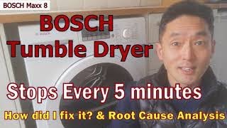 BOSCH Tumble Dryer Keeps Stopping  How to Fix [upl. by Kara]