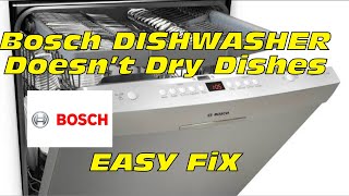 ✨ Bosch Dishwasher Doesn’t Dry Dishes  FIXED ✨ [upl. by Marrin]