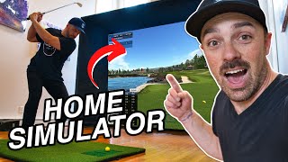 AFFORDABLE AND EASY HOME GOLF SIMULATOR BUILD [upl. by Enyt]