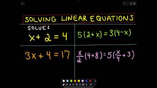 ❖ Solving Linear Equations Made Easy ❖ [upl. by Ajani]