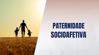 Paternidade socioafetiva [upl. by Aysa]