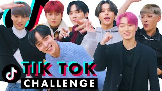 KPop Group ATEEZ Takes On Our TikTok Challenge Challenge  Cosmopolitan [upl. by Nrev37]