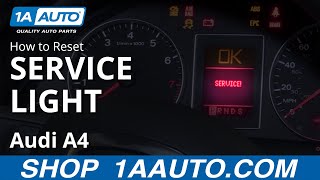 How to Reset Service Light 0409 Audi A4 [upl. by Breeze]