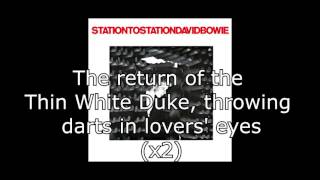 Station to Station  David Bowie  Lyrics [upl. by Lundgren]