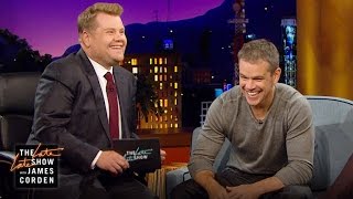 Boston Accent Lesson w Matt Damon [upl. by Maiah]