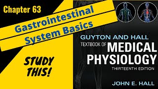 Guyton and Hall Medical Physiology Chapter 63 REVIEW Gastrointestinal system Basics  Study This [upl. by Reiner]