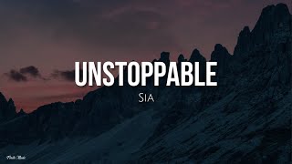 Unstoppable lyrics  Sia Inglés  Español [upl. by Nehgem918]