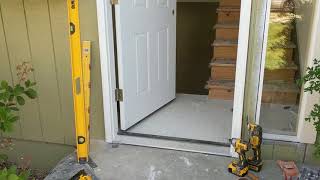 Jeld Wen Front Door Installation  Really crappy products and craftsmanship PART 1 [upl. by Wilkie]