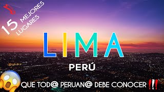 LIMA PERÚ  15 MEJORES LUGARES TURÍSTICOS que DEBES VISITAR [upl. by Mosby]