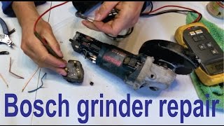 How to fix an electrical fault on a Bosch grinder GWS [upl. by Kiran954]