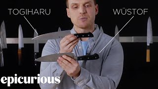 Knifemaker Explains The Difference Between Chefs Knives  Epicurious [upl. by Nylecaj]