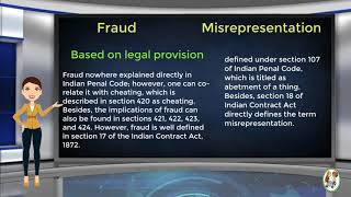 What is Difference Between Fraud amp Misrepresentation [upl. by Gnanmas]