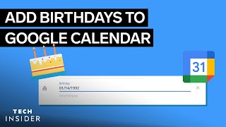 How To Add Birthdays To Google Calendar [upl. by Hamel]