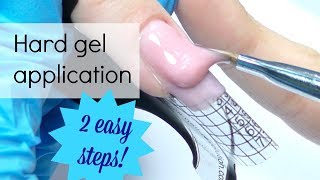 Hard gel application on forms for beginners [upl. by Mungo571]