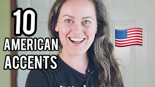 10 American Accents Imitation Examples [upl. by Anstice871]