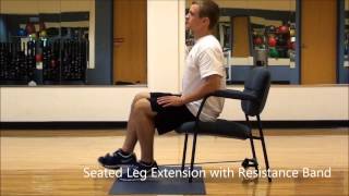 Seated Leg Extensions with Resistance Band [upl. by Mitchel]