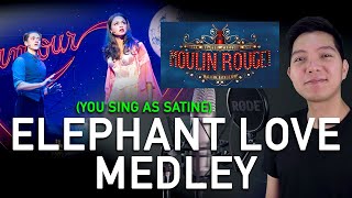 Elephant Love Medley Christian Part Only  Karaoke  Moulin Rouge The Musical [upl. by Clardy413]