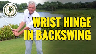 PROPER WRIST HINGE IN GOLF BACKSWING [upl. by Ecnar]