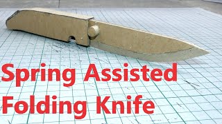 How to make DIY Cardboard Folding Knife [upl. by Funch]