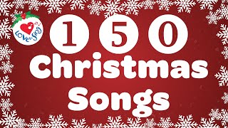 150 Top Christmas Songs and Carols Playlist with Lyrics 🎄 [upl. by Leonhard]