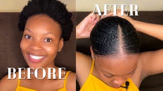 How to style natural4C hair using Eco Styler Gel  South African YouTuber  Minenhle Goge [upl. by Stoops]