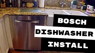 BOSCH DISHWASHER INSTALLATION AVOID THESE 3 MISTAKES [upl. by Anerbas436]