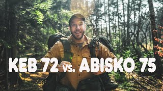 Test and review hiking backpacks  whats the difference between Fjällräven Keb 72 and Abisko 75 [upl. by Ellerrad]