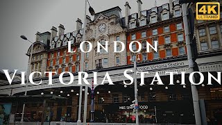 London Victoria Station Walk Through England 4K [upl. by Oirretno]