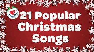 Top 21 Popular Christmas Songs and Carols Playlist 🎅🎄 [upl. by Noskcaj]