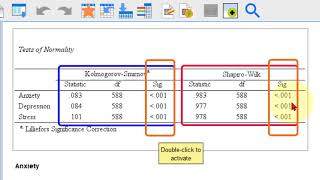 SPSS Normality with KolmogorovSmirnov and ShapiroWilk tests [upl. by Teena]