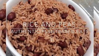 How to make Rice and Peas Jamaican Style [upl. by Enyrhtac]