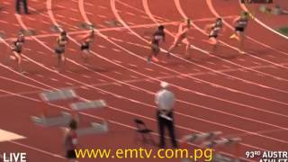 PNG Sprint Queen at the 93rd Australian Athletics Championships [upl. by Anotal6]