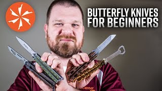 Buying Your First Butterfly Knife The Best Beginner Balisongs and Trainers at KnifeCentercom [upl. by Htaeh25]