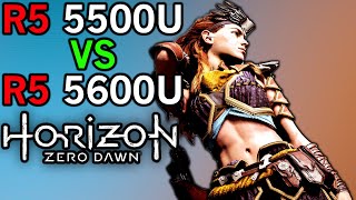 Horizon Zero Dawn  R5 5500U vs R5 5600U5625U  AMD RYZEN ZEN2 vs ZEN3 APU Comparison  1080P720P [upl. by Nicky]