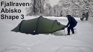 Fjällräven Abisko Shape 3  Field Review [upl. by Jarl]