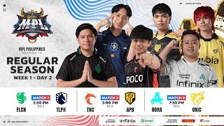 🔴 LIVE  MPL PH S15  FILIPINO  Week 1 Day 2 [upl. by Odnumyer]