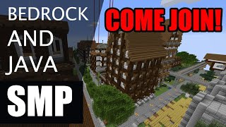 Come Join My Public Bedrock And Java Minecraft SMP [upl. by Isola]