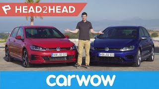 Volkswagen Golf R vs Golf GTI Performance 2018 review  Head2Head [upl. by Aliehs102]