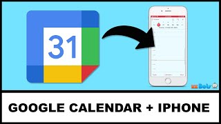 How to Add Google Calendar to Your iPhone iCloud Calendar  zzBots [upl. by Semajwerdna]