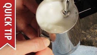 How to AutoFroth Milk for Lattes [upl. by Ainollopa]