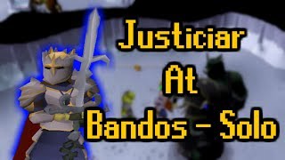 Justiciar Armor Worth SOLOING Bandos  Lets See [upl. by Amis]