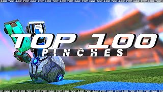 ROCKET LEAGUE TOP 100 PINCHES TRIPLE PINCH BALL GOES BRR ZOOM ZOOM 😲 [upl. by Feinstein]