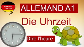 🇩🇪 Dire lheure  Allemand A1  apprendreallemand [upl. by Lilahk95]