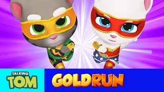 NEW in Talking Tom Gold Run  Superheroes Run Faster Gameplay [upl. by Hooge484]