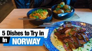 Norwegian Food Tour  5 Dishes to Try in Oslo Norway Americans Try Norwegian Food [upl. by Suirtimed822]