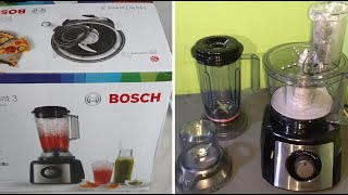 How to Start amp Use  Bosch MultiTalent 3 MCM3501M Food Processor  Installation Tutorial [upl. by Gudrun108]