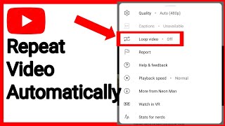 How To Repeat YouTube Video Automatically [upl. by Dukey]